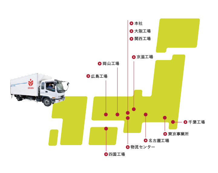 全国の工場マップ